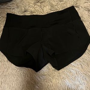 black lululemon speed ups size 2